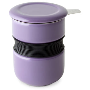 Tasse à infuseur sans poignée, rouge, violet ou turquoise, 12 oz