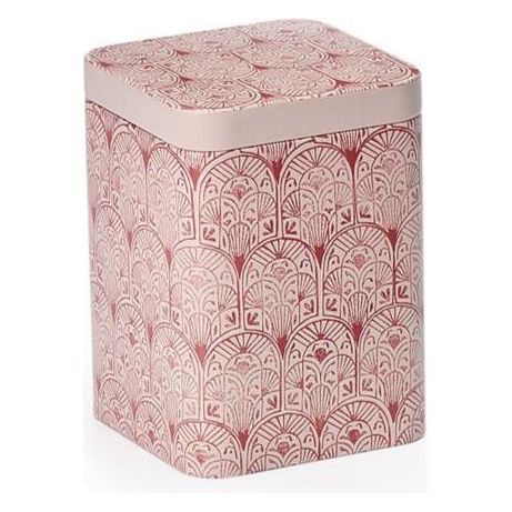 Boho Square Tea Tin, Blush or Aqua