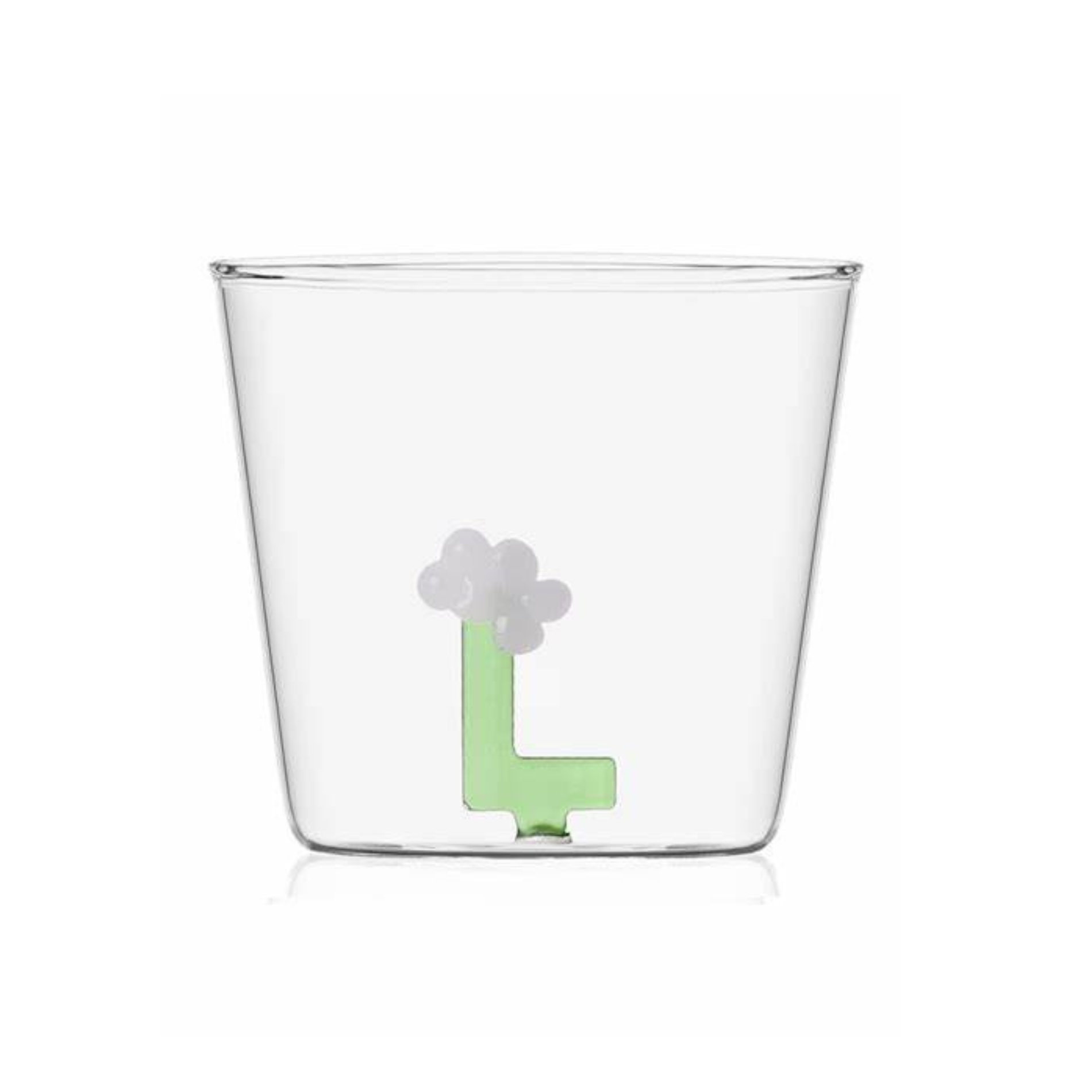 Tasse et Soucoupe en Verre, Set de 2