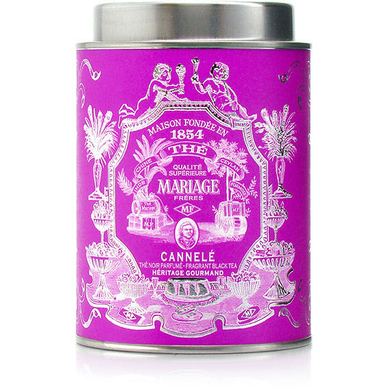 法國] Mariage Freres 瑪黑兄弟百年品牌黑色圓型品牌原裝空罐Empty Classic Tea Tin 100g / 150g  (收藏用/自己可加入喜愛的茶葉)